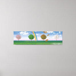 Dibujo de lienzo gigante cuatro temporadas de arte