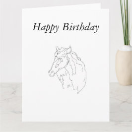 Dibujo de línea de tarjetas de felicitación de cum