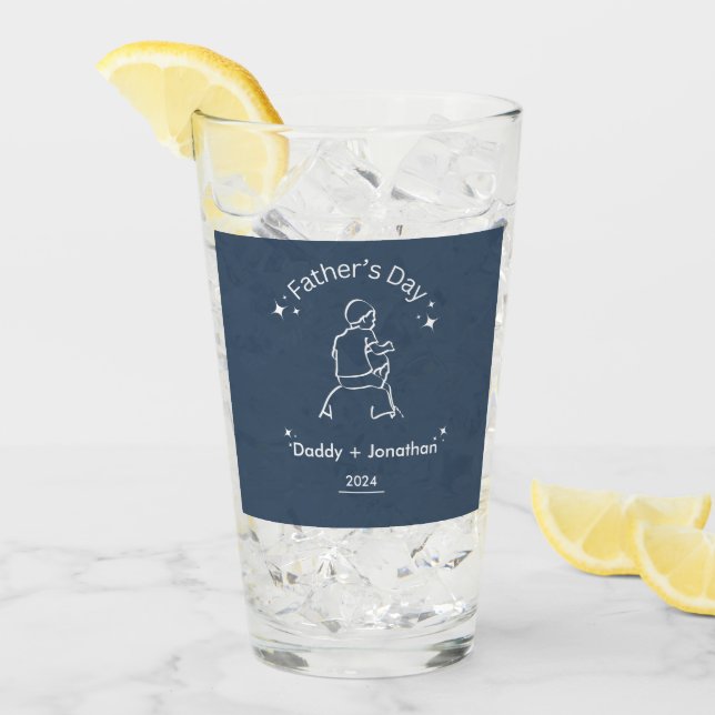 Dibujo de líneas del día del padre (Anverso (hielo))