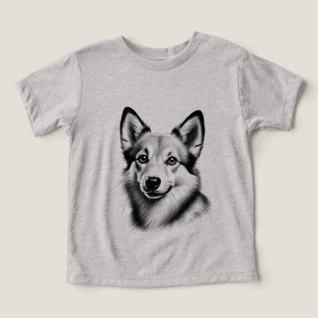 Dibujo de Lundehund noruego (Diseño delantero )
