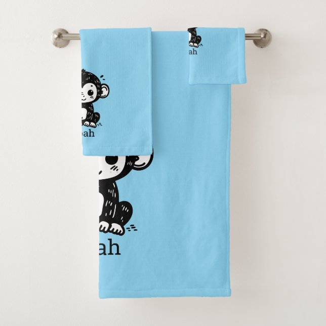 Dibujo de mono de bebé lindo - Arte de guardería d (In situ)