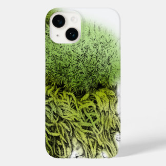 Dibujo de mosaicos con una carcasa de iphone verde