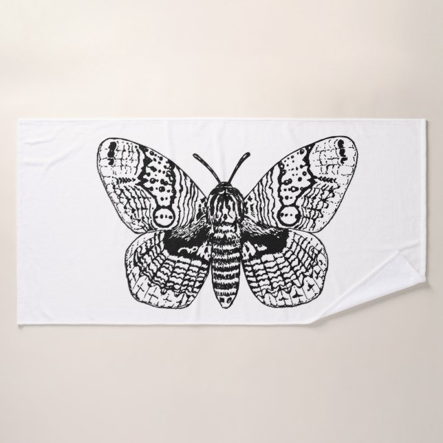 Dibujo de moscas brahmanas (Toalla de baño)