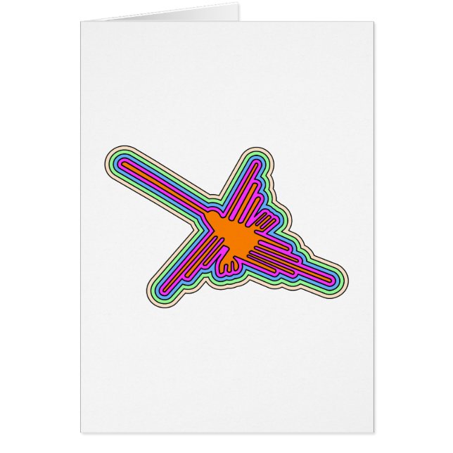 Dibujo de Nazca Hummingbird Perú (Frente)