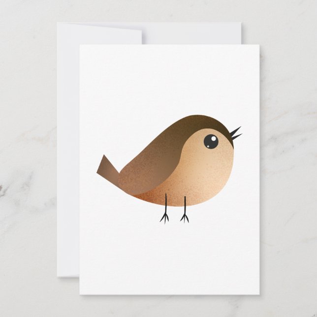 Dibujo de pájaro gorrión (Anverso)