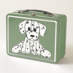 Dibujo de perro de peluche dálmata contorno simple