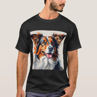 dibujo de perros de arte pop Camisetas masculinas