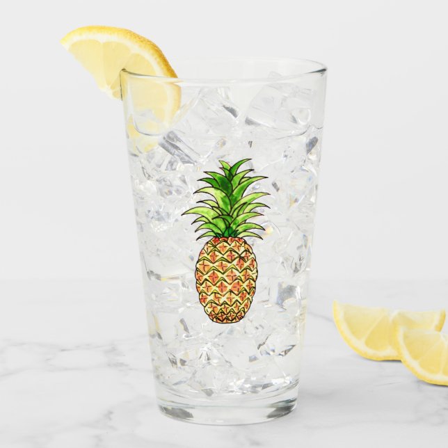 dibujo de piña acuarela (Anverso (hielo))