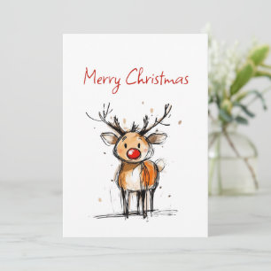 Dibujo de Reno Rudolph Lindo Navidad