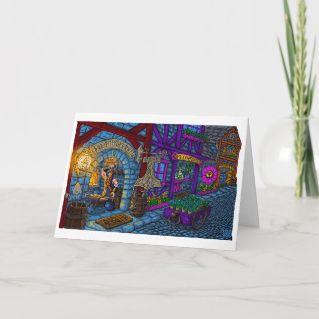 Dibujo de Thorsville Forge - Tarjeta de felicitaci (Anverso)