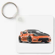 dibujo del 370z en llavero para entusiastas de aut