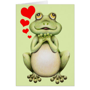 Dibujo del amor de la rana