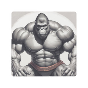 Dibujo del Personalizado de arte pop de Gorilla Bo