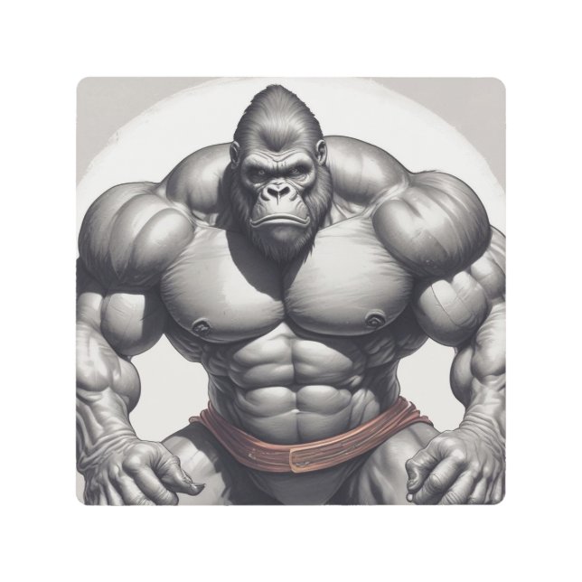 Dibujo del Personalizado de arte pop de Gorilla Bo (Anverso)