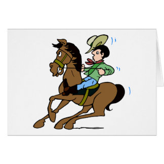 Dibujo del Personalizado de caballos Cowboy Wow