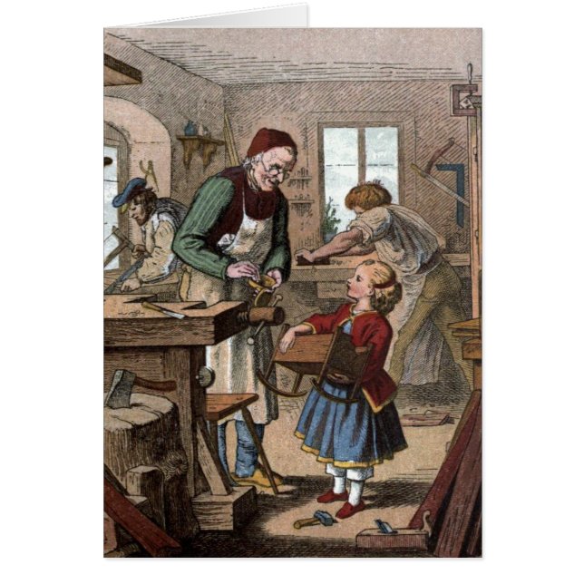 Dibujo del vintage: El taller (Frente)