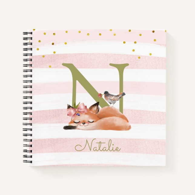 Dibujo diario del Chica del Ilustracion Fox Sleepy (Anverso)