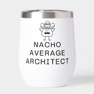 Dibujo Divertido de Arquitecto con Bigote Adorable