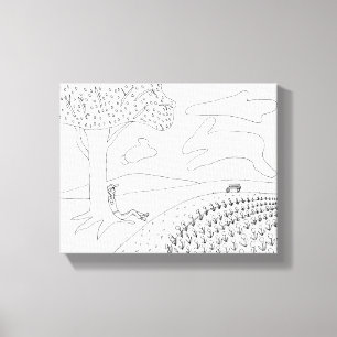 Dibujo en el lienzo