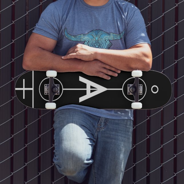 Dibujo geométrico. skateboard (Exterior 3)