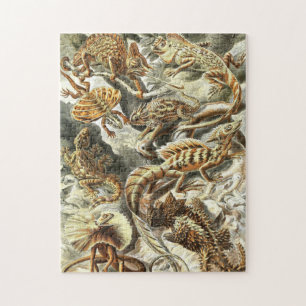 Dibujo zoológico Lizarras vintage Puzzle