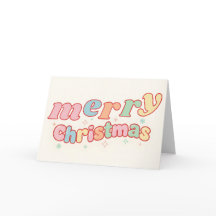 Dibujos animados retro niños Feliz Navidad