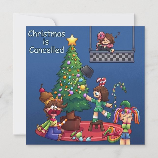 Dibujos Chibi Divertidos de Navidad Cancelada Stic (Anverso)