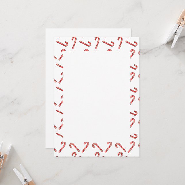 Dibujos de Caramelo en Invitación Roja Verde Blanc (Anverso/Reverso In Situ)