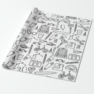 Dibujos de Doodle Cuto Papel de envolver