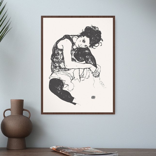 Dibujos de Egon Schiele Impresión de arte de mujer (Subido por el creador)