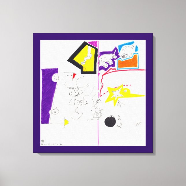 Dibujos de noche y de siesta 02 impresión de lienz (Anverso)