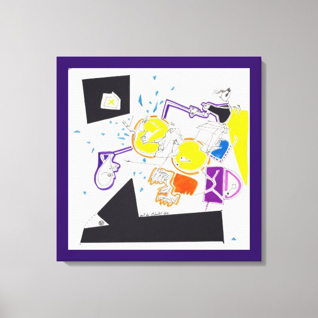 Dibujos de noche y de siesta 09 Impresión de lienz (Anverso)