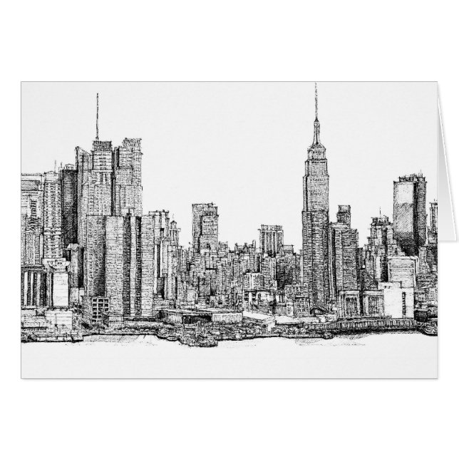 Dibujos de tinta de Nueva York (Anverso (Horizontal))