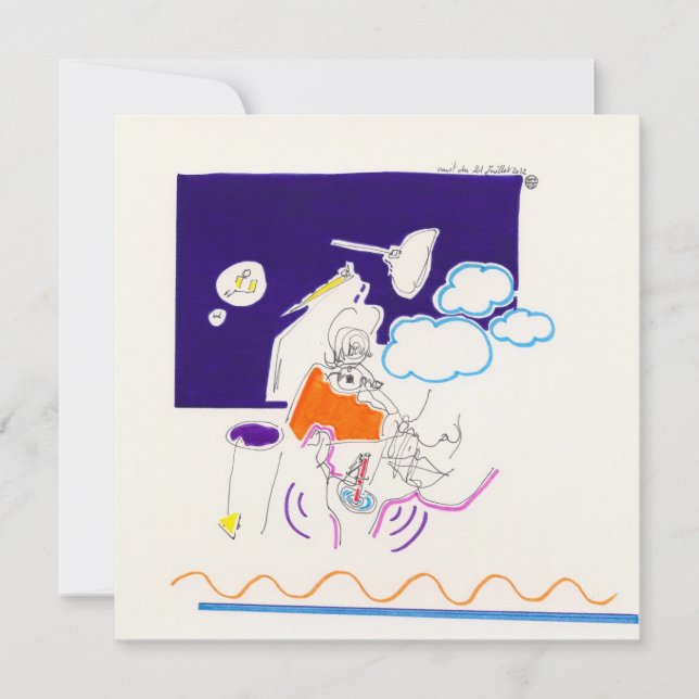 Dibujos nocturnos y de siesta 11 Invitación cuadra (Anverso)