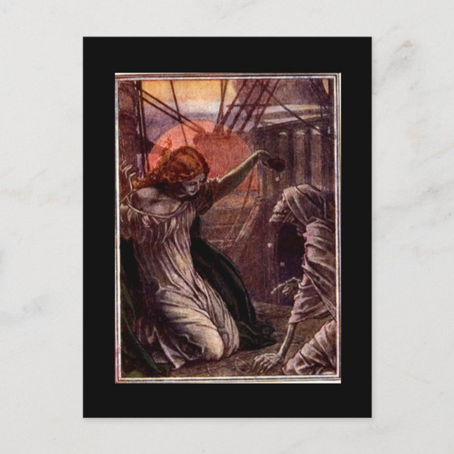 Dice con postal de la muerte (Anverso)