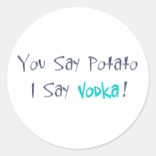 Dices Papa, digo Pegatina Vodka
