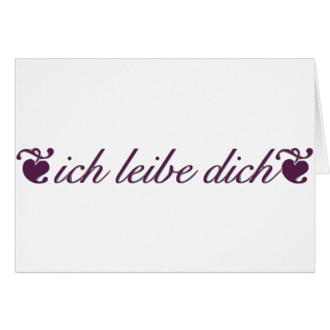 dich del liebe del ich (Anverso (Horizontal))
