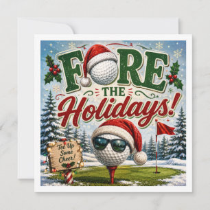 Dicho divertido de Navidad de golf para golfista