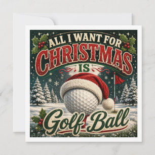 Dicho divertido de Navidad de golf para golfista