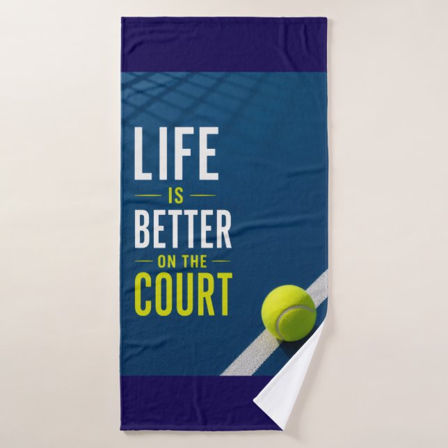 Dicho divertido de tenis para jugador (Toalla de baño)