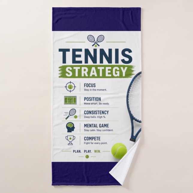 Dicho divertido de tenis para jugador (Toalla de baño)