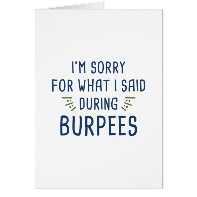 Dicho durante Burpees (Frente)