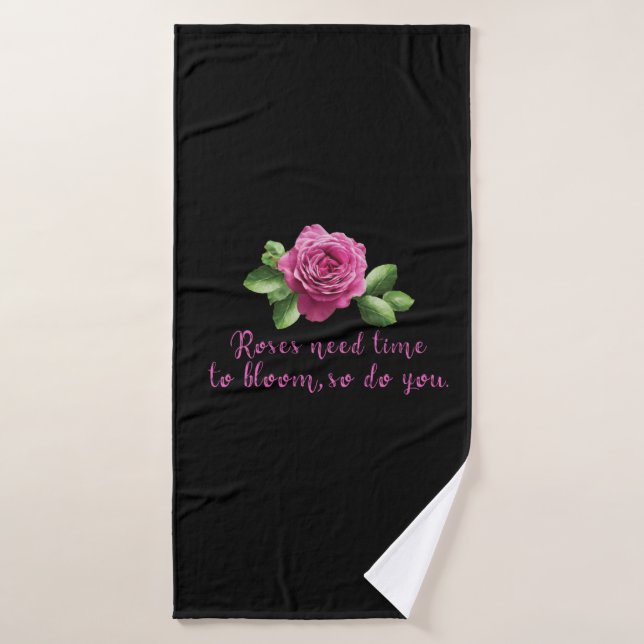 Dichos divertidos sobre rosas y amor (Toalla de baño)