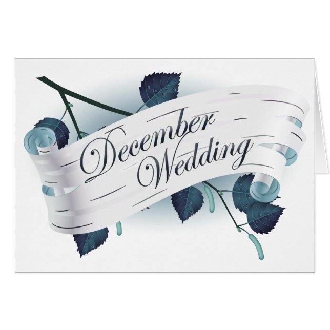 Diciembre Boda : hojas de la temporada : (Anverso (Horizontal))
