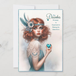 Diciembre Tarjeta Mujer