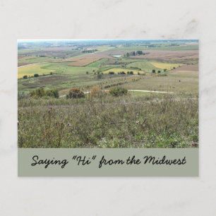 Diciendo "Hola" desde la postal del medio oeste