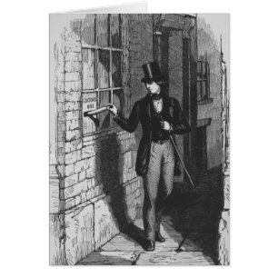 Dickens que coloca su primer literario