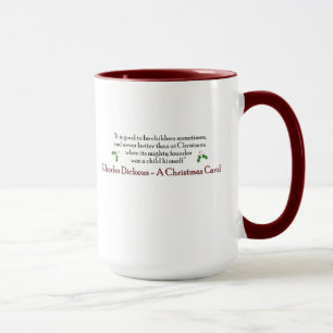 Dickens una taza del villancico del navidad