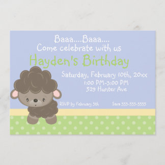 Diddles la invitación del muchacho del cumpleaños