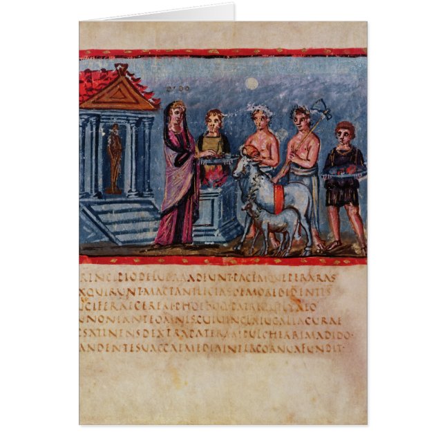 Dido que hace un sacrificio, de Vergilius (Frente)